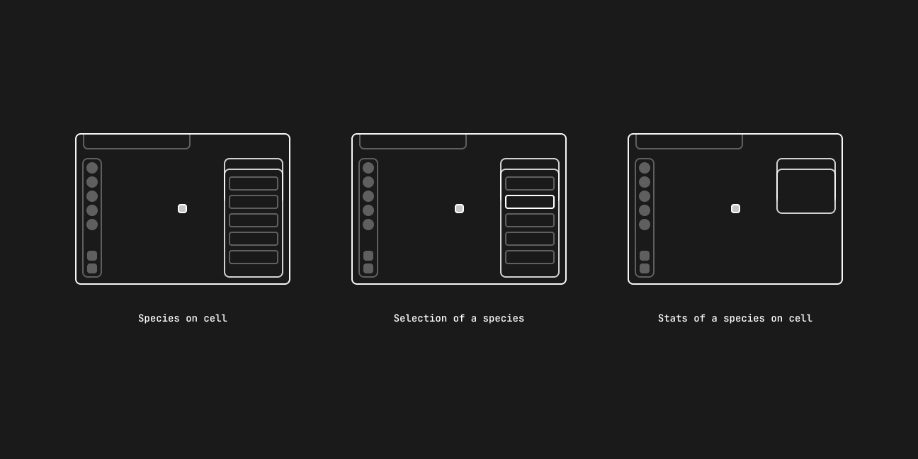 Filter by species in right panel